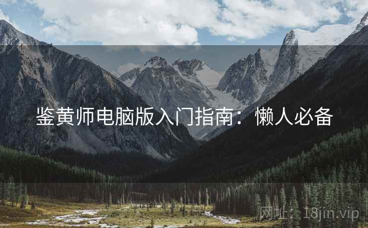 鉴黄师电脑版入门指南:懒人必备 鉴黄师电脑版入门指南:懒人必备